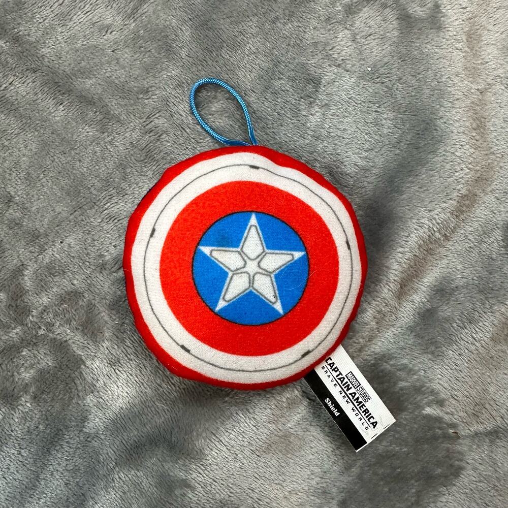 Captain America Marvel Studios Brave New World Shield Keychain Plush Toy